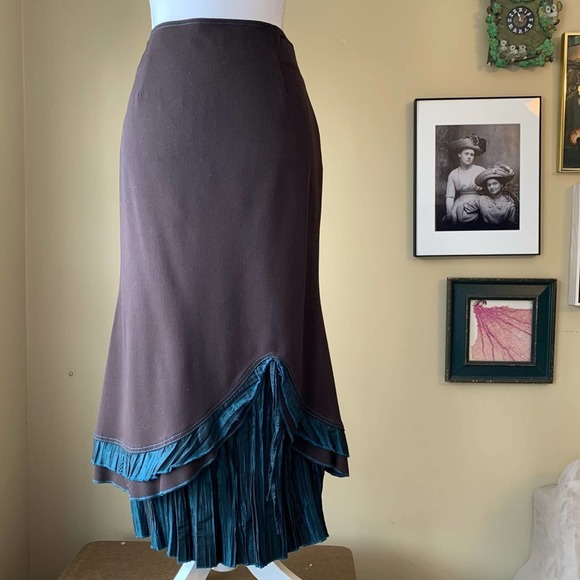 VEX 50's Peplum Blazer Layered Skirt Suit Set size 8 Victorian Steampunk - Picture 4 of 16